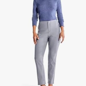 NIC+ZOE Straight-Leg Pants in Light Gray